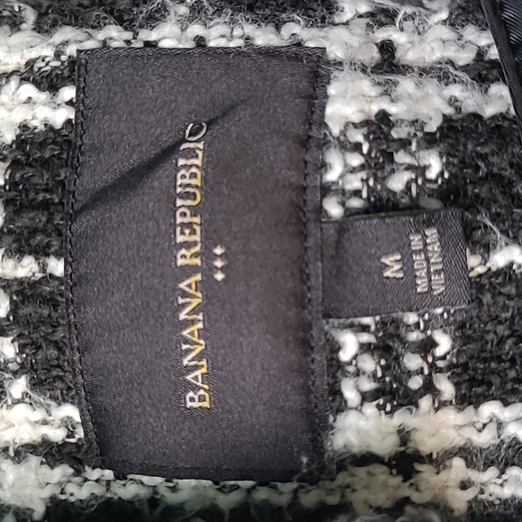 Banana Republic Textured Plaid Blazer | Fully Lined | NWOT | Size 8 - Picture 5 of 6